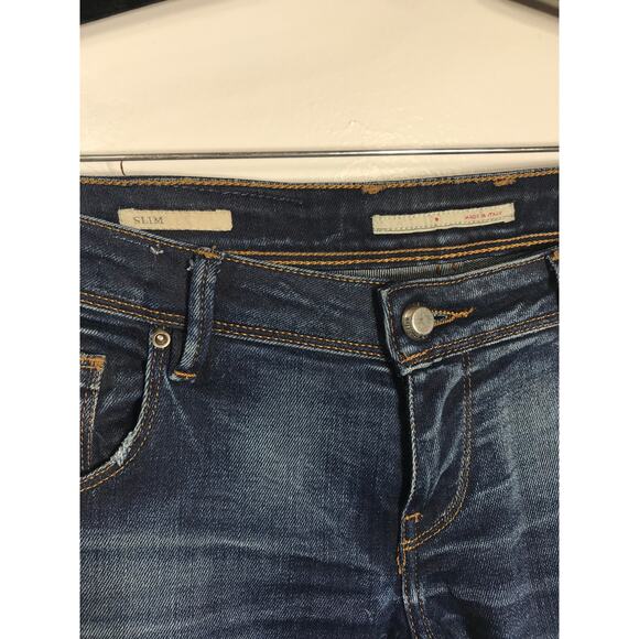 Don the Fuller Praga 27 Womens Y2K Revival Low Rise Denim Jeans Made Italy - Picture 3 of 16